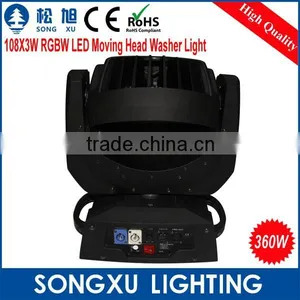 Led Disco Lighting 108x3w Led Wash Moving Head dj Head Lighting thumbnail-6