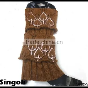 Tredny 2014 Winter Knitted Boot Cuffs Leg Warmers With Button thumbnail-1