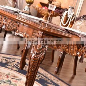 Indoor Furniture Europe Style Dining Set Wooden Dining Table Set thumbnail-3