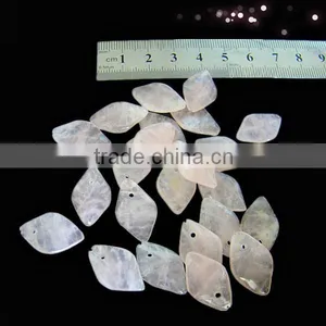 Gemstone Pendant: Rose Quartz Petal thumbnail-1