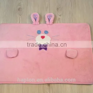 Lovely Cartoon Embroidery With Anti-slipping Back Rabbit Design Children Mat thumbnail-1