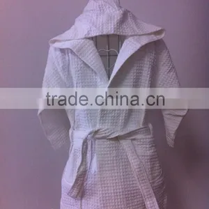 Kimono Collar Waffle Bathrobe,customized Waffle Bathrobe thumbnail-5