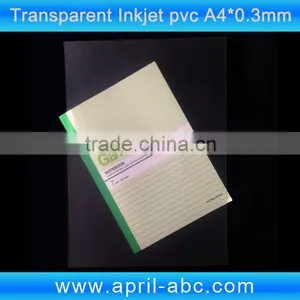 A4 Transparent 0.3mm Inkjet Pvc Sheet thumbnail-1