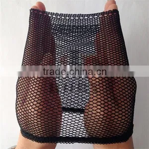 Real Hair Wigs Cap Weaving Mesh Net Fishnet Elastic Ladies Flesh Color thumbnail-1