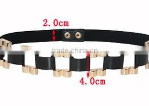 Ladies Fashion Golden Alloy Elastic Belts thumbnail-2