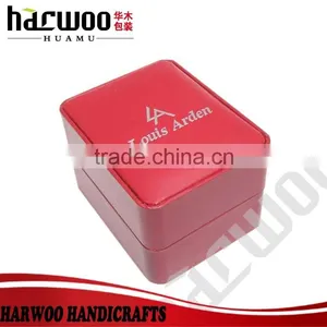 Single Unique Red Watch Box,small Leather Watch Packaging Case With Silk Printing Logo,elaborate Leather Watch Box thumbnail-1