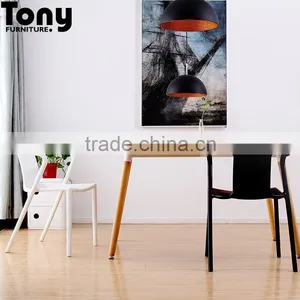 Classic Living Room Furniture White Plastic Chair thumbnail-3