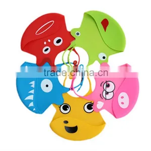Washable Food Crumb Catcher Shark Silicone Baby Bib thumbnail-3