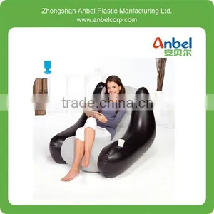 Air Chair Flocked Gaming Camping Lounge Inflatable Sofa Seat thumbnail-1