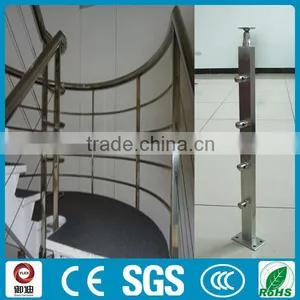 Stainless Steel Square Tube Fence Post for Stair Railing thumbnail-1