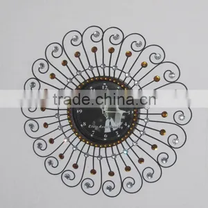 100759EA -Acrylic Diamond Metal Wall Clock thumbnail-1