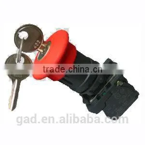 GB5-AS145 CNGAD GB5 Series Red Mushroom Switch With Key thumbnail-1