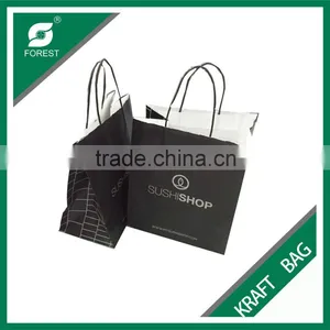FACTORY PRICE BLACK COLOR PAPER BAG WITH SEAL thumbnail-4