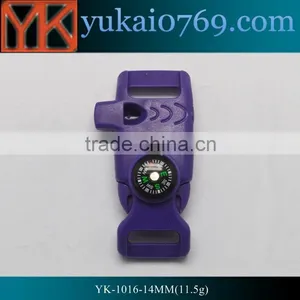 Yukai Outdoor Survival Tool 1/2" Fire Starter Compass Buckle With Whistle thumbnail-1