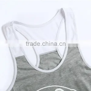 Gym Singlet / Printing Your Logo Custom Men's Gym Singlet/stringer Vest thumbnail-3