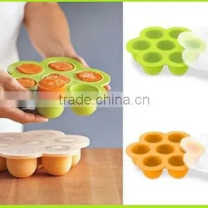 HOT Sale LFGB & FDA Approved Silicone Baby Food Storage Containers thumbnail-2