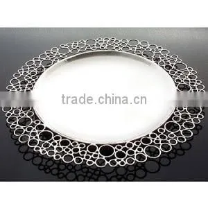 Hot Design Silver Wedding Charger Plate thumbnail-1
