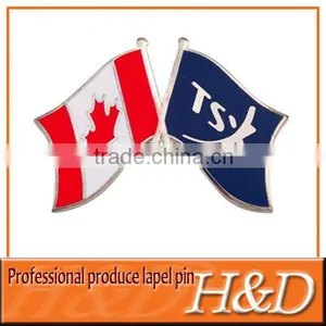 Zinc Alloy Cross Flag Lapel Pin Factory Price thumbnail-1
