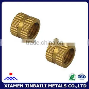 Small Size Nickel Plated Brass Annular Knurled Nuts thumbnail-1