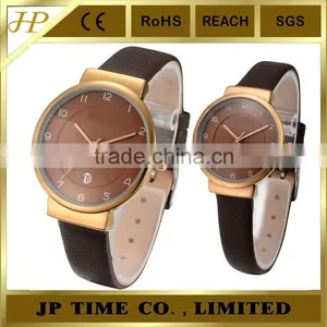 Mixed Four Color Leather Strap Rose Gold Watches Shenzhen Watch Factory Offer Japan Quartz Movt thumbnail-1