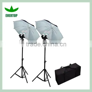 TS-ULK03 Photo Studio Reflective Umbrella Continuous Lighting Kits With Double Head thumbnail-2