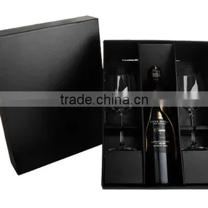 Luxury Matte Black Wine Boxes Single Packaging thumbnail-4