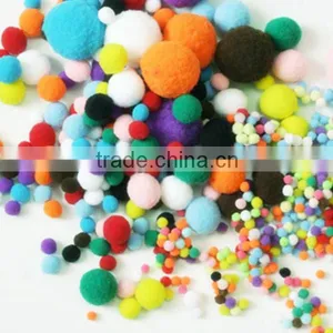 China Factory Supply Beautiful Multi Colors Polypropylene Pom Poms for Party or Wedding Decoration Quality Choice thumbnail-1