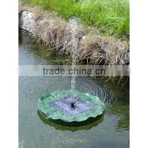 Green Plastic Lotus Leaf Modelling Garden Pool Decorative Solar Fountain(SO5039) thumbnail-1