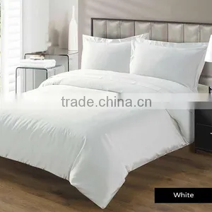 Cheap Plain White Polycotton Twin Sheet Set thumbnail-5