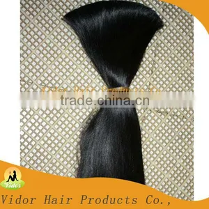 100% Pure Virgin Indian Temple Hair/Indian Remy Hair/Indian Hair Bulk thumbnail-1