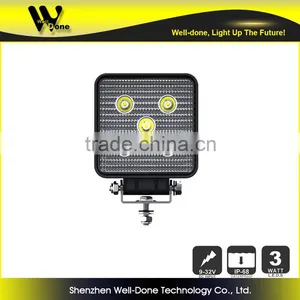 Factory Direct Offer Auto LED Lamp 4.25inch Super Bright IP68 Square15W 4x4 Offroad LED Driving Light thumbnail-3