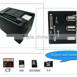 USB 2.0 COMBO Card Reader With 3 USB Port thumbnail-1