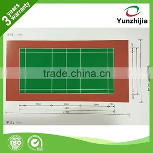 Silicon PU Synthetic Badminton Court Flooring Material thumbnail-1