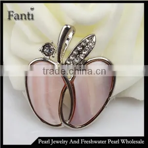 Apple Shape Pearl Pendant thumbnail-1