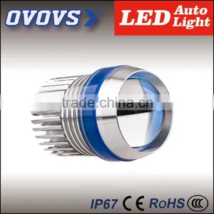 Ovovs Led Headlight Flash/driving Light for Motorcycle With Red, Green,blue,white Ring thumbnail-1