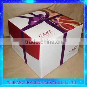 Manufacturer Free Sample Food Grade Bakery Boxes 10x10x5 With Various Pattern thumbnail-4