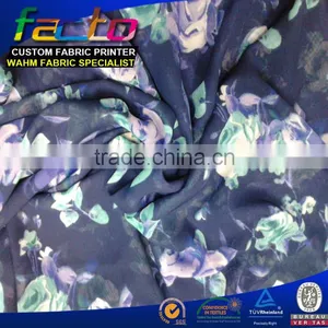 Print Chiffon Fabric in Stock, Manufacturer Textile thumbnail-1