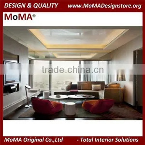 Modern Hotel Bedroom Furniture Set, Wooden Bed Design thumbnail-1