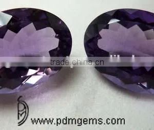 Oval Shape Cut Amethyst Loose Calibrated Gemstone, Amethyst Cut Stone thumbnail-1