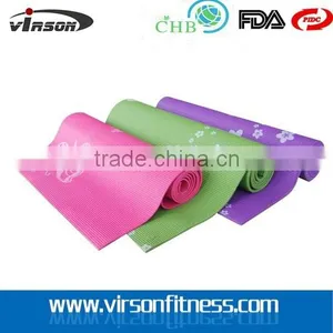 Purple Sticky Yoga Mat for Exercise, Yoga, and Pilates thumbnail-4