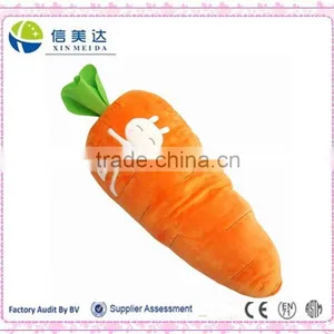 Big Yellow Carrot Plush and Stuffed Pillow With a Pattern of Rabbit thumbnail-1