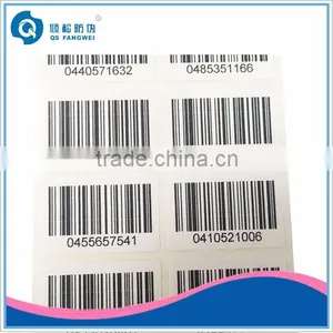 Barcode Security Tags, Paper Sticker Barcode Rolls, Tamper Proof Barcode Labels thumbnail-3