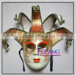 Full Face Sculptural Wall Venetian Mask thumbnail-3