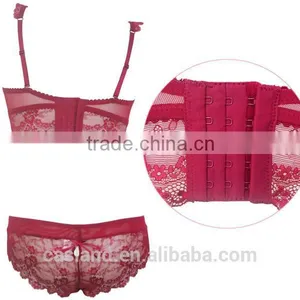 Stylish Unlined Bra Longline Bra and Lace Panty(FPY318) thumbnail-3