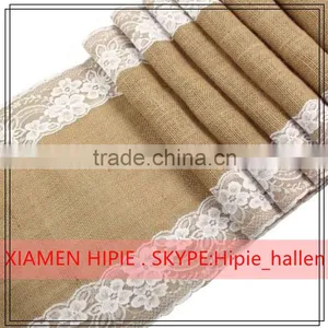 3M Natural Hessian Burlap Jute Ribbon Rustic Wedding Table Runner Decors thumbnail-4