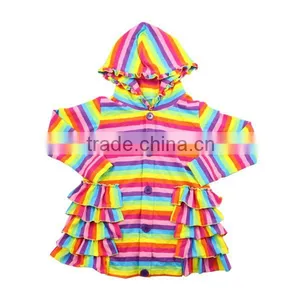 2016 Kaiyo Oem Service Long Sleeve Cotton Ruffle Shirt Baby Girls Top Design Little Girl Model Top 100 thumbnail-2