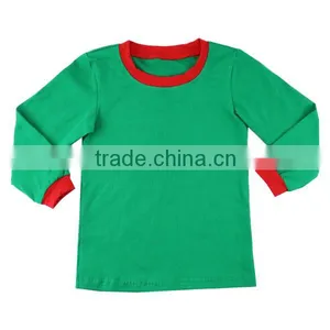2016 Red Shirt Kids Pajamas Suit With Scarf Printed Christmas Deer Ruffle Pants Baby Autumn Clothes Christmas Infant Clothes thumbnail-6