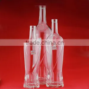 Wholesale Hot Sale Hennessyles Brandy Bottle 750ml Frosted Rum Glass Bottle Aluminium Cap Bottles thumbnail-5