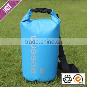 500D PVC Tarpaulin Waterproof Dry Bag With Shoulder Strap Dry Sack for Kayaking thumbnail-1