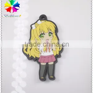 Custom Your Pattern Keychain,girl Pattern Keychain,Custom Soft PVC Keychains thumbnail-1